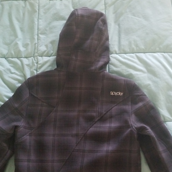 Womens Spyder plaid jacket - Picture 3 of 4